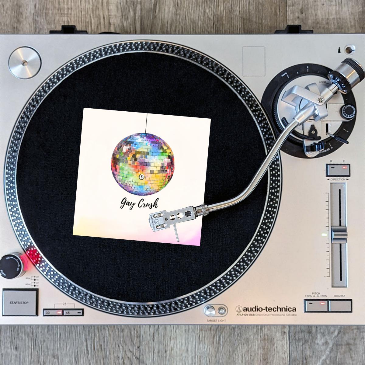 Signed lathe-cut vinyl single "Gay Crush"